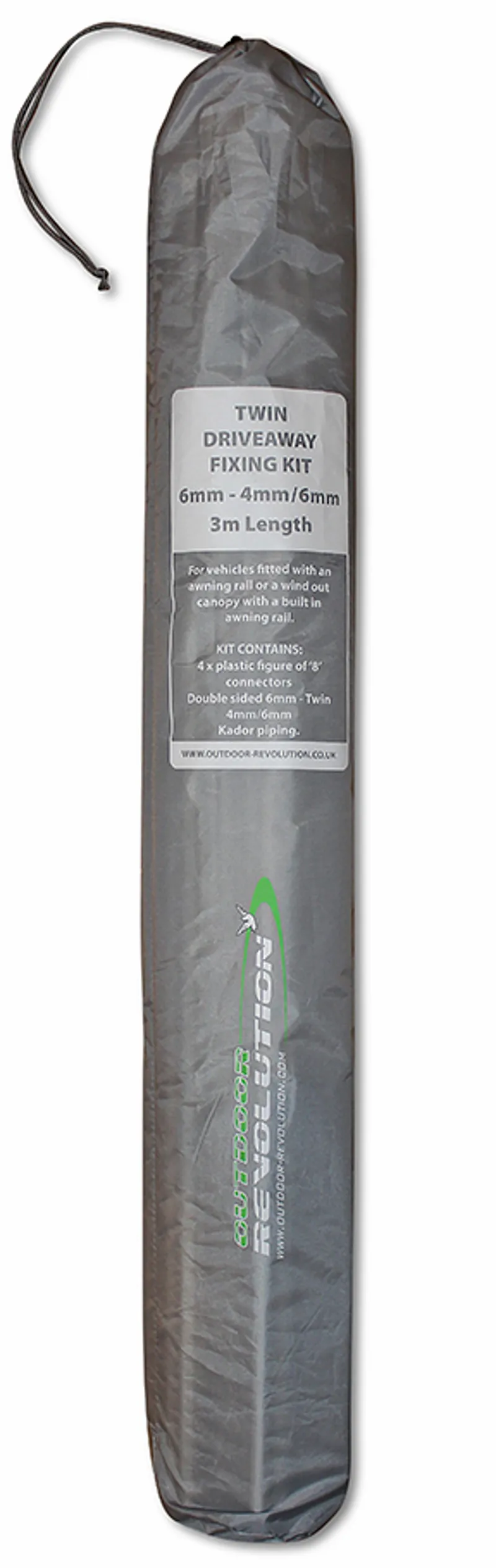 Outdoor Revolution Twin Driveaway Fixing Kit - 3m - 6mm to 4mm/6mm-2